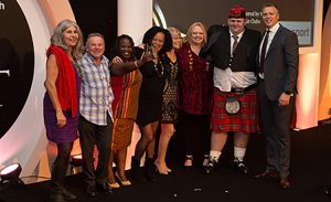 Photo of some of the winners at the 2016 West of England Celebration of Sport Evening.