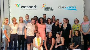 Group shot of the people involved in the Bristol Get on Track programme 2016