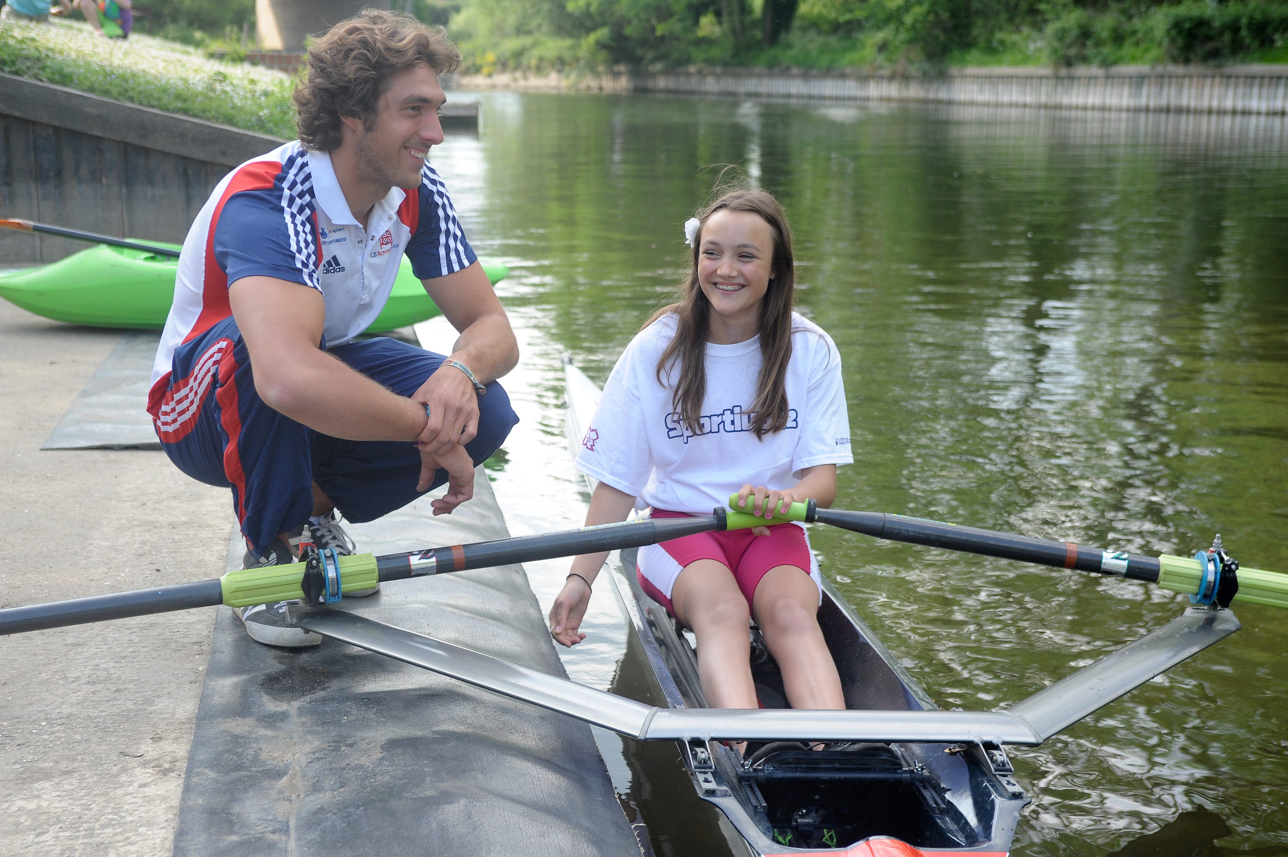 Sporting Champion Charles Cousins talks to Georgina Napier-Munn and shares tatics at Sport England at Longridge Activity Cente