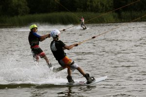 Two boys Wakeboarding