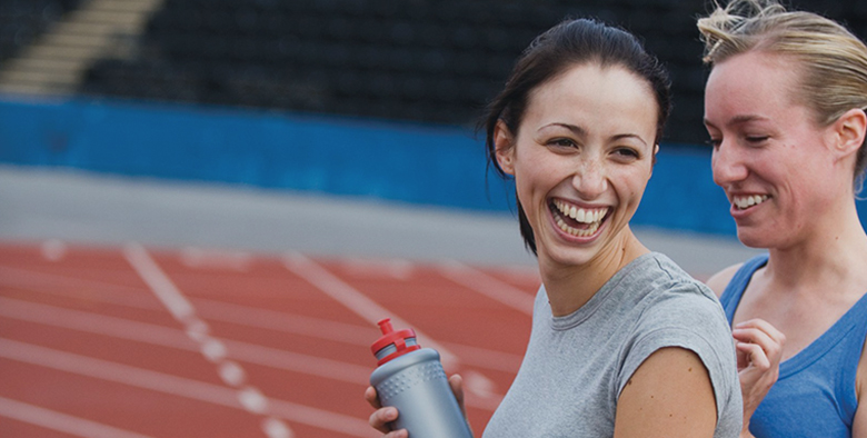 Active Workplace Support - Two women enjoying sport