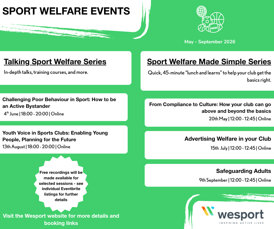 Sport Welfare support events
