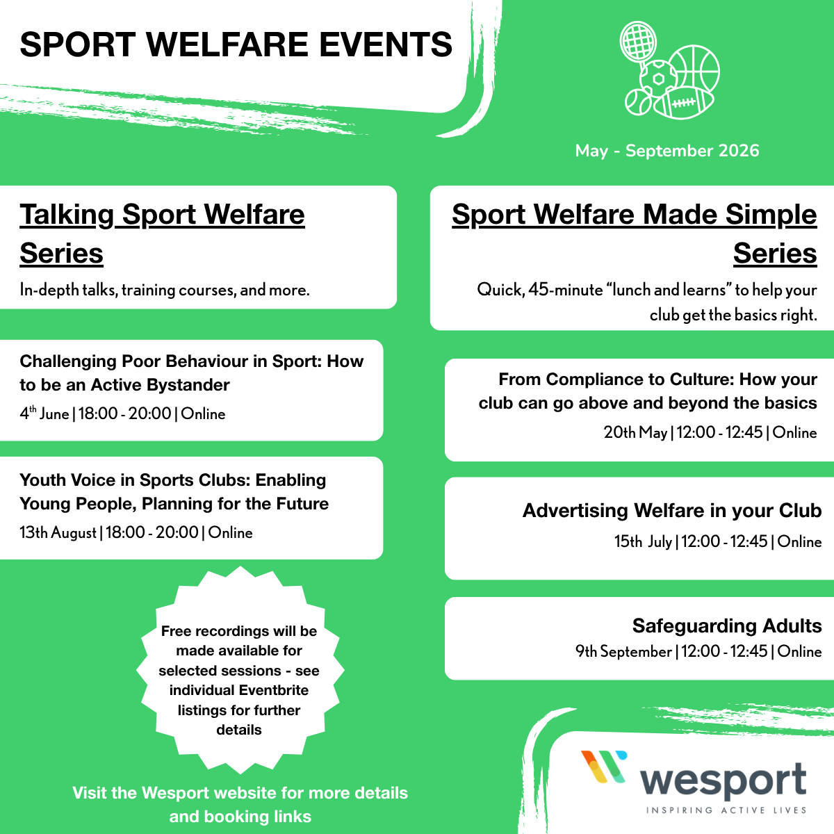 Sport Welfare Events